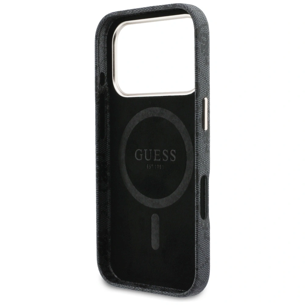 Etui Guess 4G Script MagSafe do Apple iPhone 17 Pro czarny