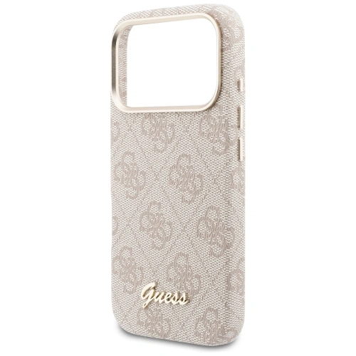 Etui Guess 4G Script MagSafe do Apple iPhone 17 Pro Max różowy