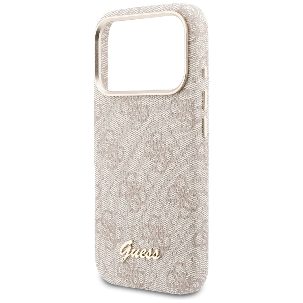 Etui Guess 4G Script MagSafe do Apple iPhone 17 Pro różowy