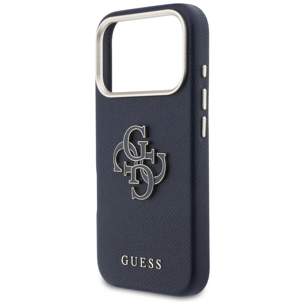 Etui Guess FW Resin Logo do Apple iPhone 17 Pro Max niebieski