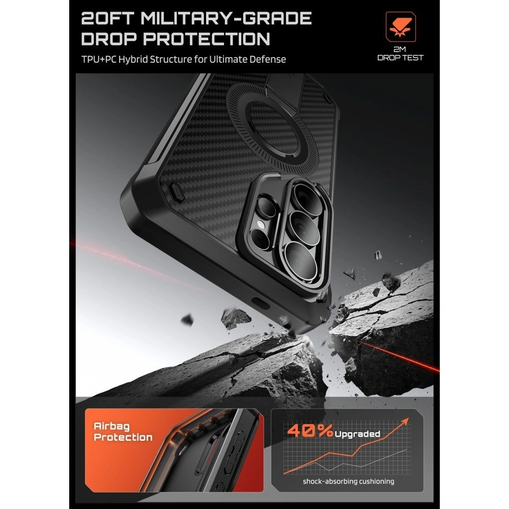 Etui Supcase Unicorn Beetle Pro Mag MagSafe do Samsung Galaxy S26 Ultra Aramid [2 PACK]