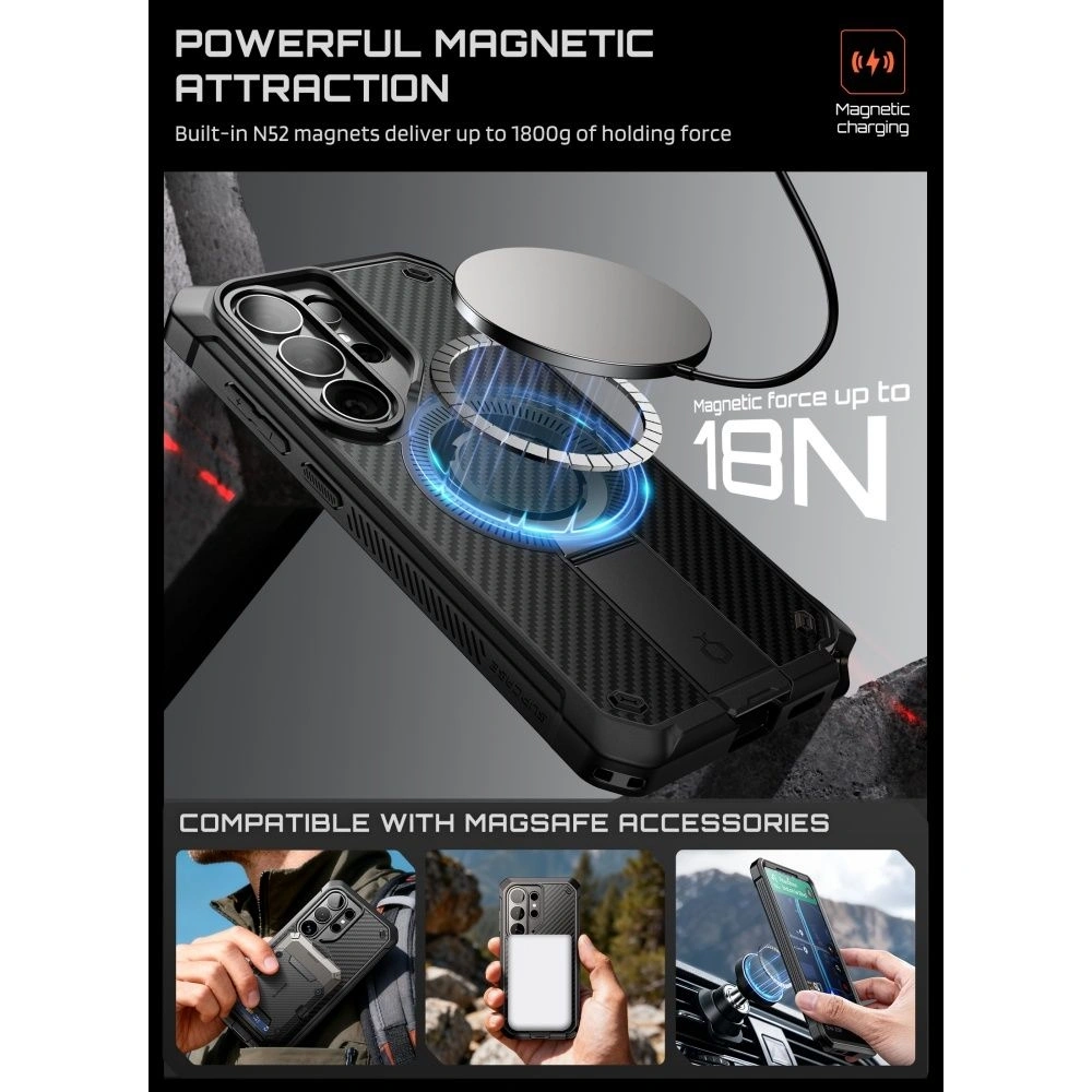 Etui Supcase Unicorn Beetle Pro Mag MagSafe do Samsung Galaxy S26 Ultra Aramid [2 PACK]