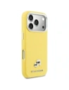 Etui Karl Lagerfeld Karl & Choupette Head Pins Saffiano MagSafe do Apple iPhone 17 Pro żółty