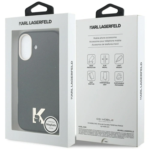 Etui Karl Lagerfeld Karl Head Logo MagSafe do Apple iPhone 17 czarny