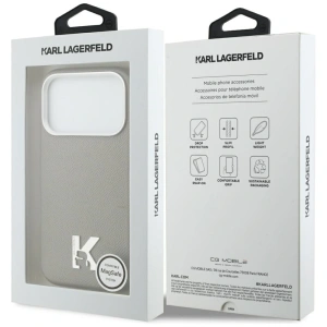 Etui Karl Lagerfeld Karl Head Logo MagSafe do Apple iPhone 17 Pro Max szary