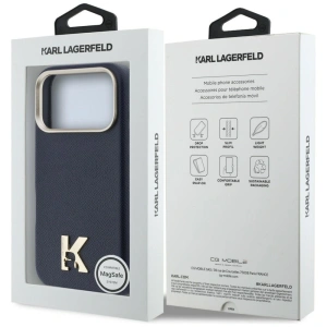 Etui Karl Lagerfeld Karl Head Logo MagSafe do Apple iPhone 17 Pro niebieski