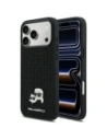 Etui Karl Lagerfeld Rhinestones Karl&Choupette Pin do Apple iPhone 17 Pro Max czarny