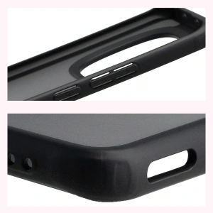 Etui Bizon Case Angelo do Xiaomi Redmi Note 15 / POCO M8 5G przydymione z czarną ramką