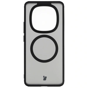 Etui z pierścieniem magnetycznym Bizon Case MatteO do Xiaomi Redmi Note 15 / POCO M8 5G przydymione-czarne