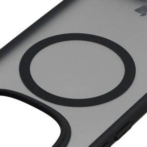 Etui z pierścieniem magnetycznym Bizon Case MatteO do Xiaomi Redmi Note 15 / POCO M8 5G przydymione-czarne