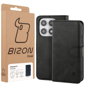 Etui z klapką Bizon Case Pocket do Xiaomi 17 czarne