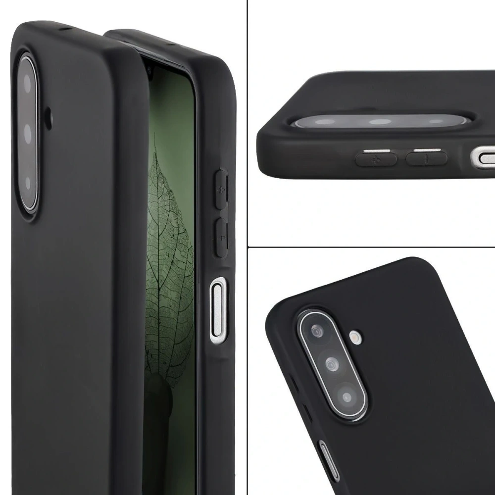 Etui z recyklingu Bizon Case ReLeaf do Samsung Galaxy A17 5G czarne