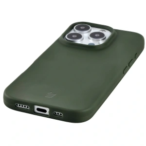 Etui z recyklingu Bizon Case ReLeaf do Apple iPhone 16 Pro ciemnozielone