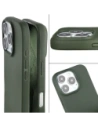 Etui z recyklingu Bizon Case ReLeaf do Apple iPhone 16 Pro ciemnozielone