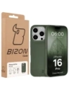 Etui z recyklingu Bizon Case ReLeaf do Apple iPhone 16 Pro ciemnozielone