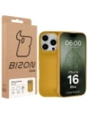 Etui z recyklingu Bizon Case ReLeaf do Apple iPhone 16 Pro ciemnożółte