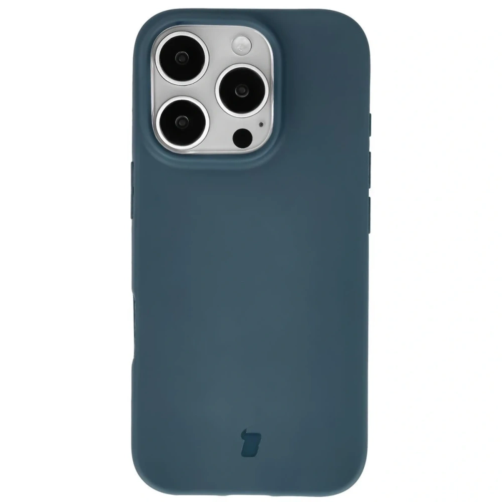 Etui z recyklingu Bizon Case ReLeaf do Apple iPhone 16 Pro ciemnoniebieskie