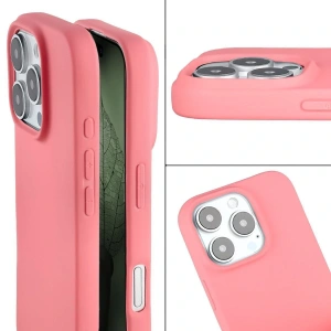 Etui z recyklingu Bizon Case ReLeaf do Apple iPhone 16 Pro różowe