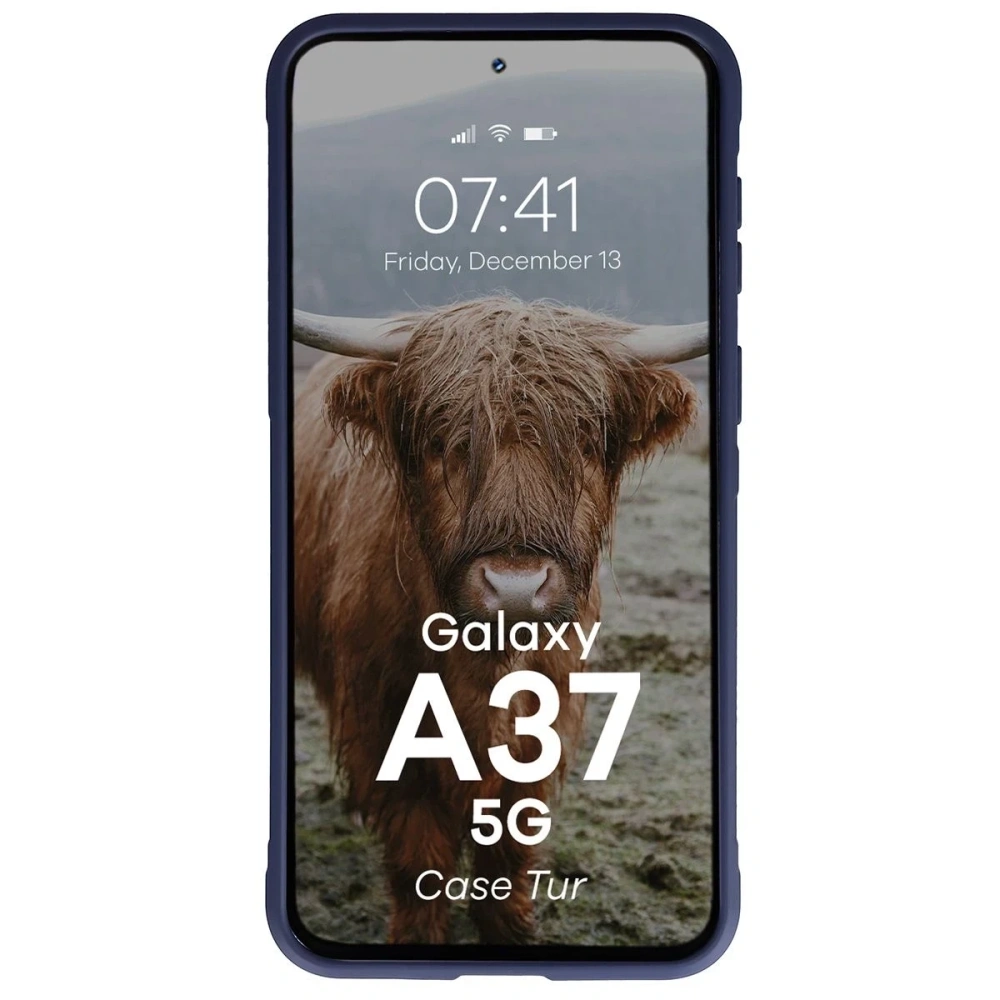 Pancerne etui Bizon Case Tur do Samsung Galaxy A37 5G granatowe