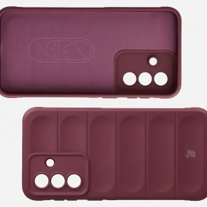 Pancerne etui Bizon Case Tur do Samsung Galaxy A37 5G burgundowe