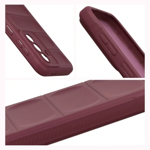 Pancerne etui Bizon Case Tur do Samsung Galaxy A37 5G burgundowe