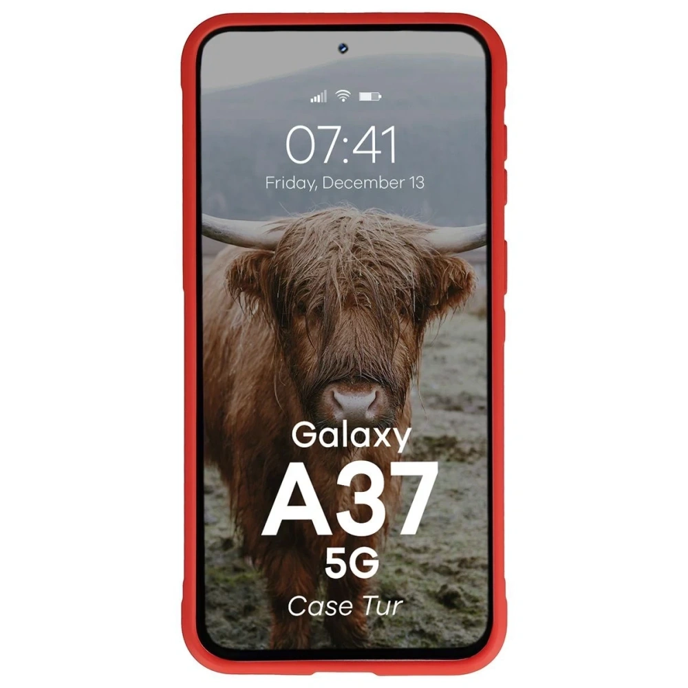 Pancerne etui Bizon Case Tur do Samsung Galaxy A37 5G czerwone