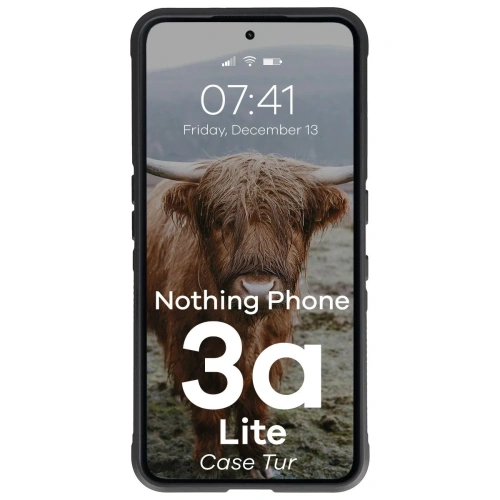 Pancerne etui Bizon Case Tur do Nothing Phone (3a) Lite czarne