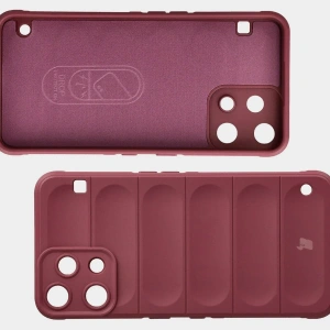 Pancerne etui Bizon Case Tur do Nothing Phone (3a) Lite burgundowe