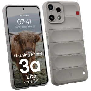 Pancerne etui Bizon Case Tur do Nothing Phone (3a) Lite jasnoszare