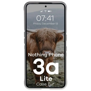 Pancerne etui Bizon Case Tur do Nothing Phone (3a) Lite jasnoszare