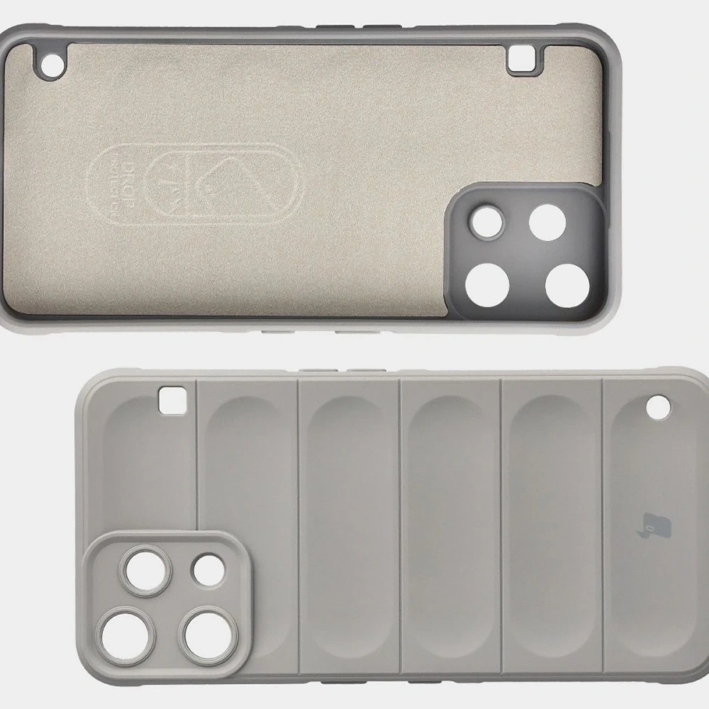 Pancerne etui Bizon Case Tur do Nothing Phone (3a) Lite jasnoszare