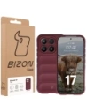 Pancerne etui Bizon Case Tur do Xiaomi 17 burgundowe