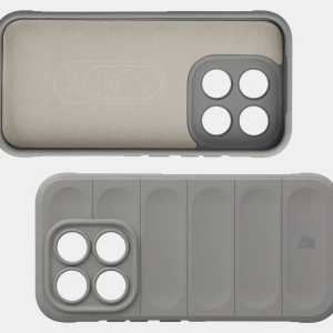 Pancerne etui Bizon Case Tur do Xiaomi 17 jasnoszare