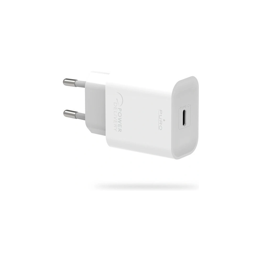 Hurtownia GSM - Nabíječka do sítě Puro Fast Charger Power Delivery Mini Travel Charger USB-C, 18 W (bílá) - PUR151WHT - {ean13} - Hurt