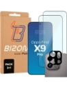 2x Szkło + szybka na aparat Bizon Edge Pack do Oppo Find X9 Pro