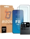 2x Szkło + szybka na aparat Bizon Edge Pack do Xiaomi POCO F8 Pro