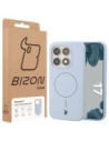 Silikonowe etui z pierścieniem magnetycznym Bizon Soft Case Magnetic do Xiaomi 17 błękitne