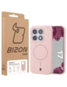 Silikonowe etui z pierścieniem magnetycznym Bizon Soft Case Magnetic do Xiaomi 17 jasnoróżowe
