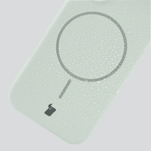 Silikonowe etui z pierścieniem magnetycznym Bizon Soft Case Magnetic do Xiaomi 17 pistacjowe