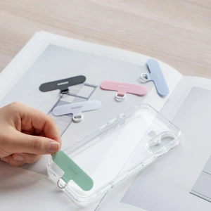 Uniwersalny pasek na rękę Rinkge Holder & Puffer Hand Strap Floral Pink