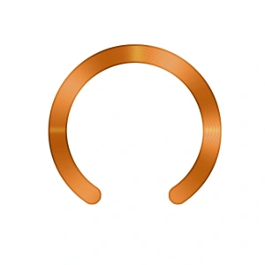 Pierścień magnetyczny Tech-Protect MMP-210 Magnetic MagSafe Ring Black & Cosmic Orange [2 PACK]