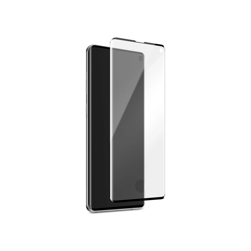 Hurtownia GSM - Sklo tvrzené PURO Premium Full Edge Tempered Glass Case Friendly Samsung Galaxy S10 (černý rámeček) - PUR062BLK - {ean13} - Hurt