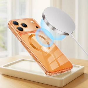 Pierścień magnetyczny Tech-Protect MMP-210 Magnetic MagSafe Ring Black & Cosmic Orange [2 PACK]