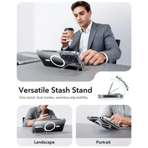 Etui ESR Classic Hybrid Kickstand MagSafe do Samsung Galaxy S26 Clear
