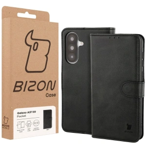 Etui z klapką Bizon Case Pocket do Samsung Galaxy A37 5G czarne