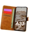 Etui z klapką Bizon Case Pocket do Samsung Galaxy A37 5G brązowe