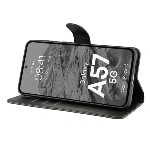 Etui z klapką Bizon Case Pocket do Samsung Galaxy A57 5G czarne