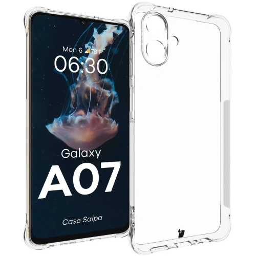 Elastyczne etui Bizon Case Salpa do Samsung Galaxy A07 4G przezroczyste