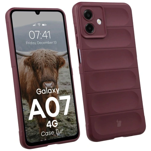 Pancerne etui Bizon Case Tur do Samsung Galaxy A07 4G burgundowe
