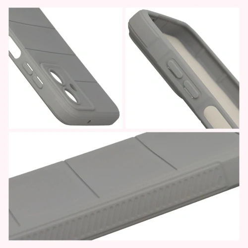 Pancerne etui Bizon Case Tur do Samsung Galaxy A07 4G jasnoszare